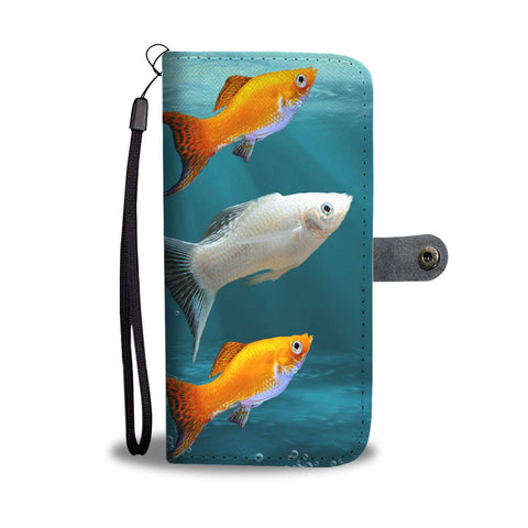 Molly Fish (Poecilia Sphenops) Print Wallet Case-Free Shipping