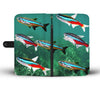 Amazing Neon Tetra Fish Print Wallet Case-Free Shipping