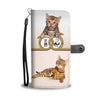 Cute Bengal Cat Print Wallet Case-Free Shipping