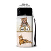 Cute Bengal Cat Print Wallet Case-Free Shipping