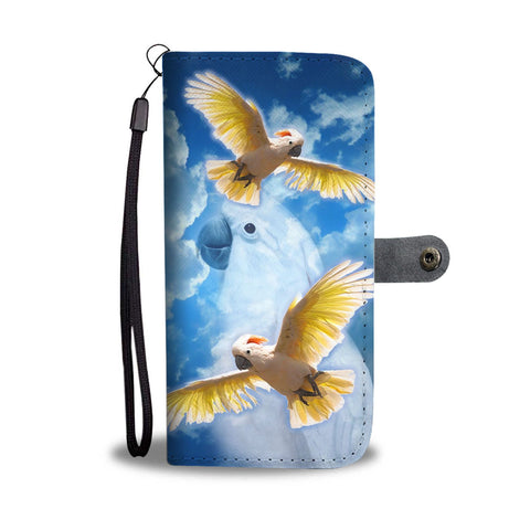 Salmon Crested Cockatoo Wallet Case- Free Shipping