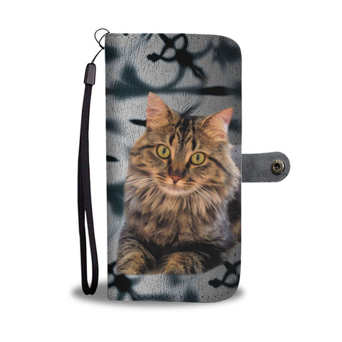 Maine Coon Cat Print Wallet Case-Free Shipping