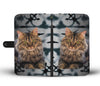Maine Coon Cat Print Wallet Case-Free Shipping