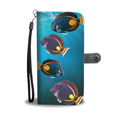 Achilles Tang (Acanthurus Achilles) Fresh Water Fish Print Wallet Case-Free Shipping