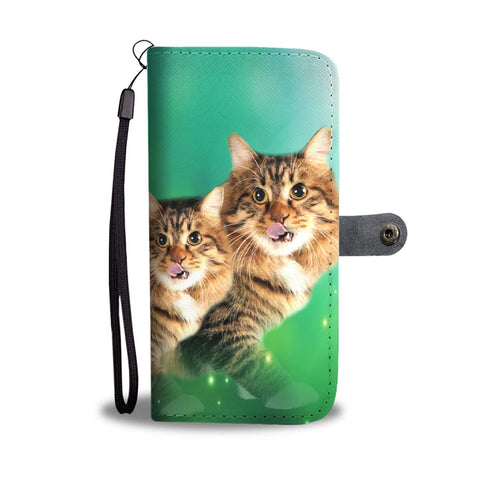 Cute American Bobtail Print Wallet Case-Free Shipping