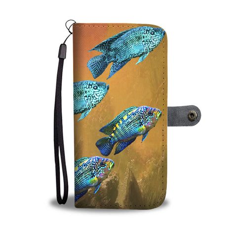 Jack Dempsey Fish Print Wallet Case-Free Shipping