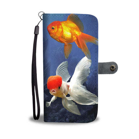 Oranda Fish Print Wallet Case-Free Shipping