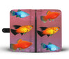 Platy Fish Print Wallet Case-Free Shipping