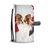 Papillon Dog On White Wallet Case- Free Shipping