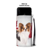 Papillon Dog On White Wallet Case- Free Shipping