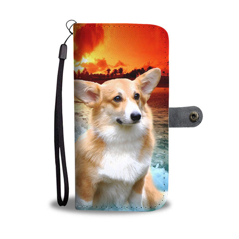 Cute Pembroke Welsh Corgi Wallet Case- Free Shipping