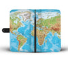 World Map Wallet Case- Free Shipping
