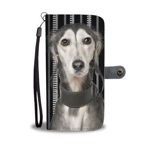 Saluki Dog Print Wallet Case-Free Shipping