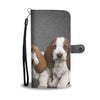 Cute Basset Hound Puppies Print Wallet Case-Free Shipping