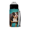 Amazing Two Bulldog Print Wallet Case-Free Shipping