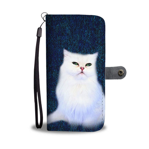Lovely Persian Cat Print Wallet Case-Free Shipping
