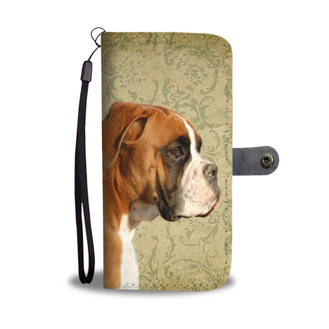 Boxer Dog Print Wallet Case- Free Shipping