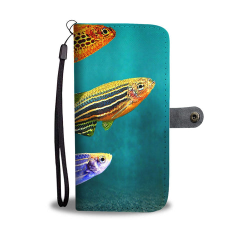 Slender Danios Fish Print Wallet Case-Free Shipping