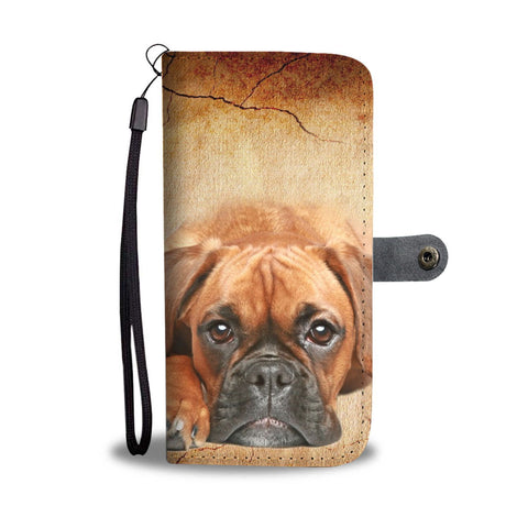 Cute Boxer Puppy Wallet Case- Free Shipping