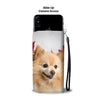 Cute Pomeranian Print Wallet Case- Free Shipping