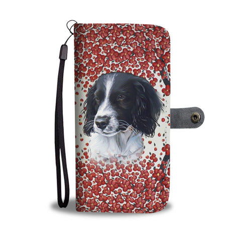 English Springer Spaniel Dog Print Wallet Case-Free Shipping