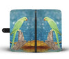 Rose- Ringed Parakeet Print Wallet Case- Free Shipping