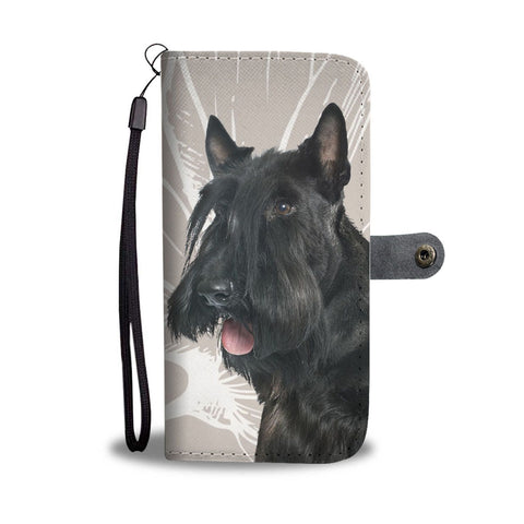 Cute Scottish Terrier Print Wallet Case-Free Shipping