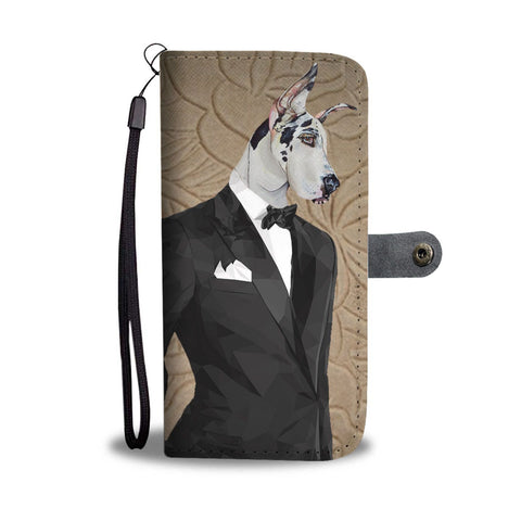 Great Dane Dog Print Wallet Case-Free Shipping