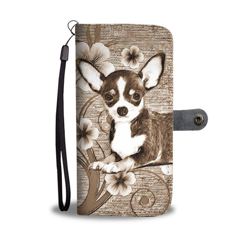 Cute Chihuahua Dog Print Wallet Case-Free Shipping
