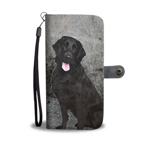 Flat Coated Retriever Print Wallet Case- Free Shipping