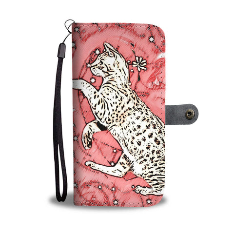 Ocicat in heart Print On Pink Wallet Case-Free Shipping