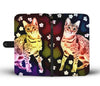 Cute Savannah Cat Print Wallet Case-Free Shipping