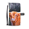Highland Cattle (Cow) Print Wallet Case-Free Shipping