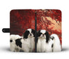 Japanese Chin Print Wallet Case- Free Shipping