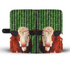 Lovely Simmental Cattle Print Wallet Case-Free Shipping