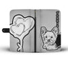 Cute Yorkie With Love Print Wallet Case-Free Shipping