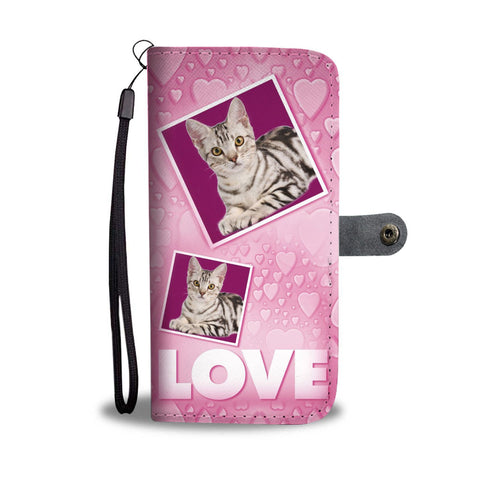American Shorthair Cat Print Wallet Case-Free Shipping
