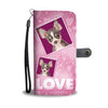Chihuahua Dog with Love Print Wallet Case-Free Shipping