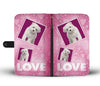 Maltese Dog with Love Print Wallet Case-Free Shipping