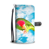 Amazon Red Headed Parrot Print Wallet Case-Free Shipping