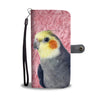 Cockatiel Parrot Print Wallet Case-Free Shipping