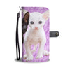 Lovely Cornish Rex Cat Print Wallet Case-Free Shipping