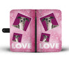 Italian Greyhound Dog with Love Print Wallet Case-Free Shipping