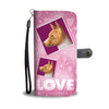 Basenji Dog with Love Print Wallet Case-Free Shipping