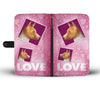 Basenji Dog with Love Print Wallet Case-Free Shipping