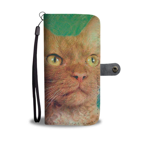 LaPerm Cat Print Wallet Case-Free Shipping