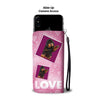 Tibetan Mastiff Dog with Love Print Wallet Case-Free Shipping