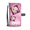 Chow Chow Dog with Love Print Wallet Case-Free Shipping
