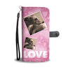 Whippet Dog with Love Print Wallet Case-Free Shipping