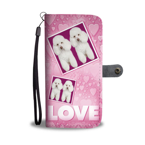 Poodle Puppies with Love Print Wallet Case-Free Shipping